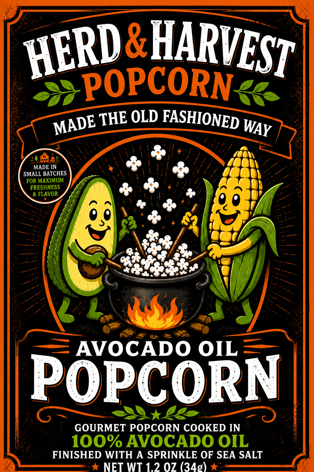 Avocado Oil Popcorn